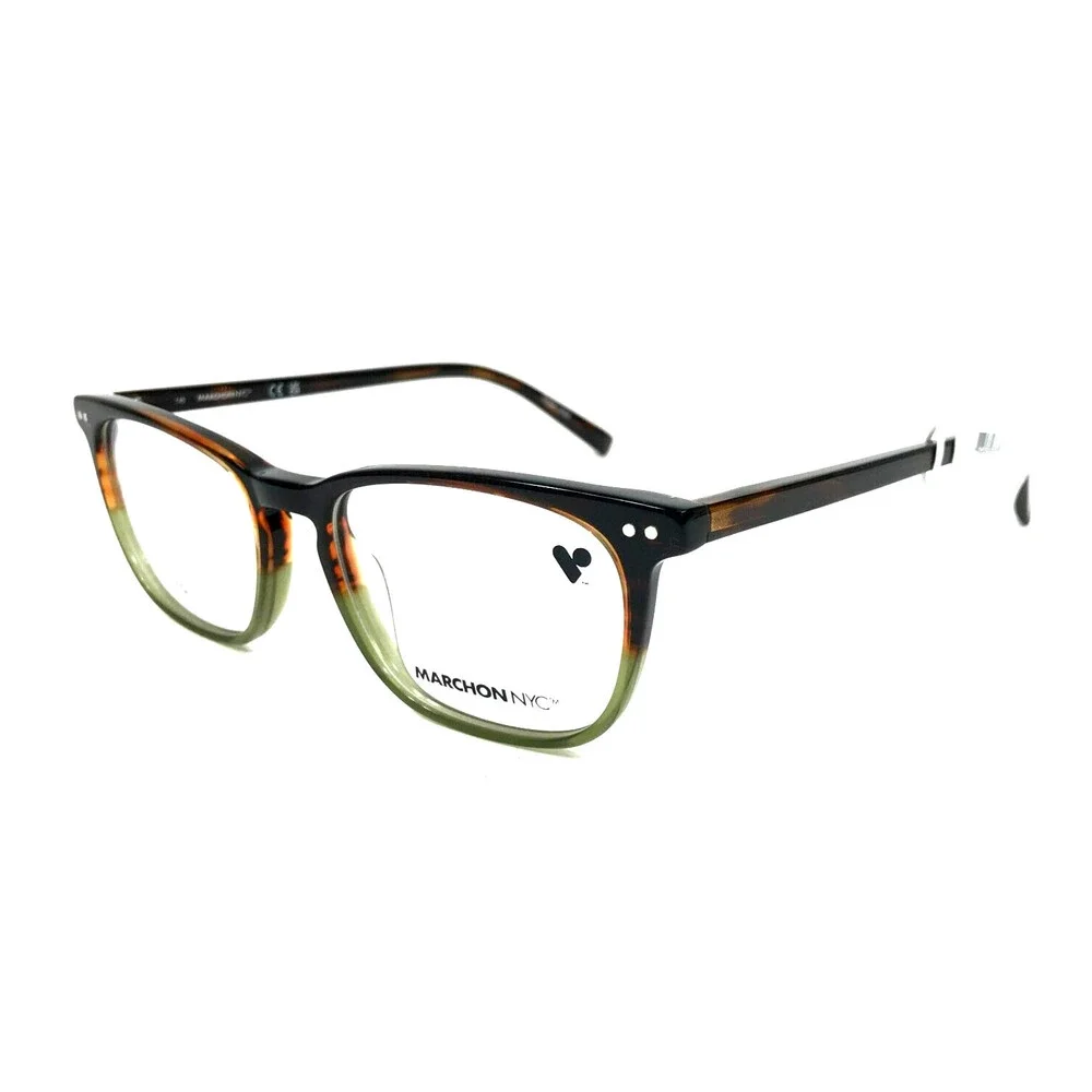 Marchon NYC Eyeglasses Frame M-3509 209 Tortoise Green Square Full Rim 51-17-145